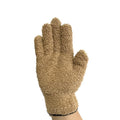 Coral Velvet Half Edge Velvet for Warmth Household Water Absorption and Dust Removal Knitted Gloves Universal for Men and Women